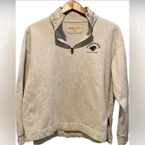 Plymouth State Panthers Unisex 1/4 Zip Sweatshirt by Red Shirt Cotton Med‎ EUC